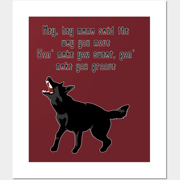 Black Dog Wall Art by Blitzitron25